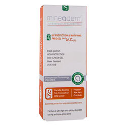 uv protection mattifying face gel spf 50